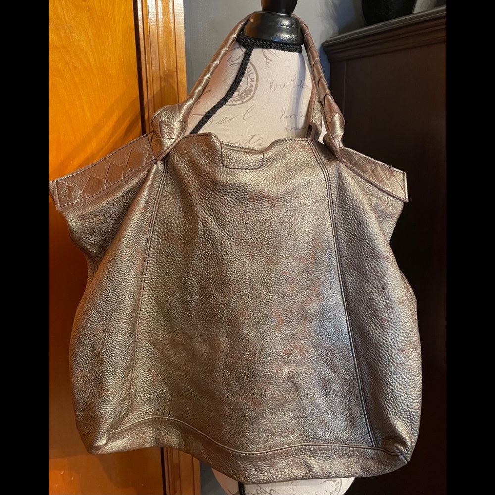 Banana Republic Bronze Gold Burnished Tote🖤